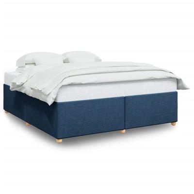 Bedframe zonder matras stof blauw 200x200 cm - thumbnail