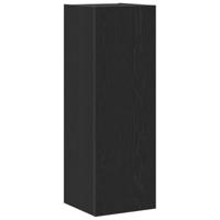 Wand TV-kast 2 pcs Zwart eiken 30.5 x 30 x 90 cm Bewerkt hout - thumbnail