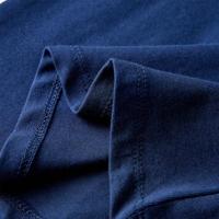 Kindershirt met lange mouwen vogelprint 92 marineblauw - thumbnail