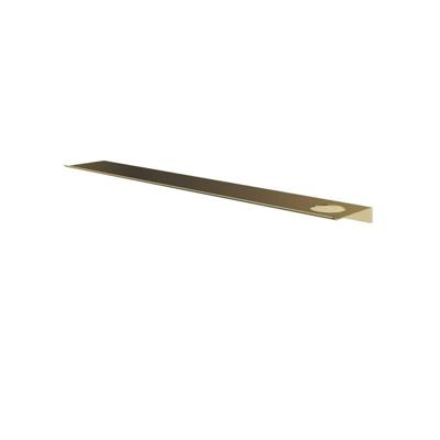 Hotbath &MORE Planchet - 80cm - inclusief bevestigings rails - 1 uitsparing - voor zeepdispenser of beker - Geborsteld messing PVD SH080HBBP