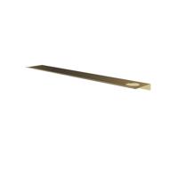 Hotbath &MORE Planchet - 80cm - inclusief bevestigings rails - 1 uitsparing - voor zeepdispenser of beker - Geborsteld messing PVD SH080HBBP - thumbnail