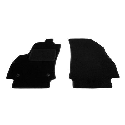 Automatten voorzijde - zwart stof - Peugeot Bipper 2007-2017