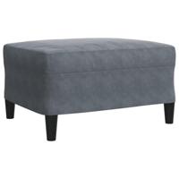 4-delige Loungeset met kussens en bolsters fluweel donkergrijs - thumbnail