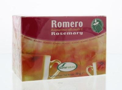 Soria Natural Rozemarijn infusie 20 Zakjes Soria Natural Rozemarijn infusie 20 Zakjes