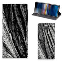 Book Wallet Case Sony Xperia 10 Plus Boomschors Grijs - thumbnail