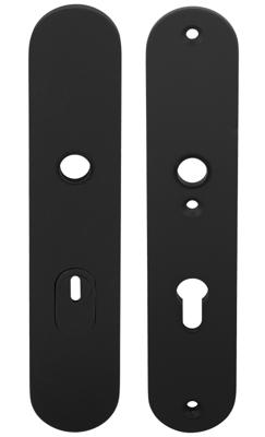 Formani Basics LBSM-50KT massieve veiligheidsschilden met kerntrekbeveiliging kruk/kruk SKG*** PC72 - mat zwart