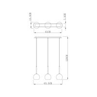 Deko Light Bunda 342115 Hanglamp LED, Halogeen G9 28 W Zilver - thumbnail