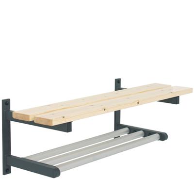 VAN ESCH Tertio BWS - Zwevende kleedkamerbank met schoenenrooster VAN ESCH Tertio BWS - Zwevende kleedkamerbank met schoenenrooster