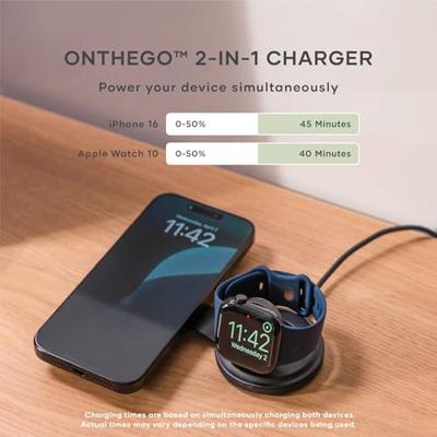 Satechi OntheGo 2-in-1 wireless oplader (15W) - Black