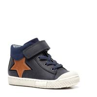 Scapino TwoDay hoge leren sneakers donkerblauw - thumbnail