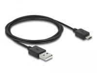 DeLOCK 64212 video kabel adapter 0,18 m HDMI Type A (Standaard) USB Type-C + Micro-USB Zwart - thumbnail
