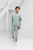 Malelions Counter Sweater Trainingspak Kids Lichtblauw - Maat 164 - Kleur: LichtblauwOranje | Soccerfanshop - thumbnail