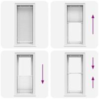 Pliss rolgordijn 65x150 cm stofbreedte 64,4 cm polyester wit - thumbnail