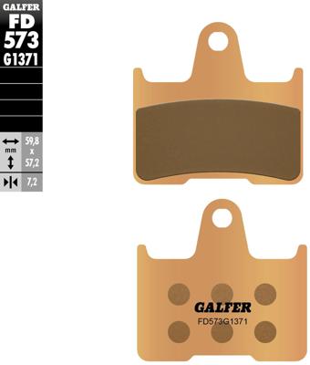 GALFER remblokken "fd573 brake pads sinter fd573 g1371