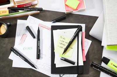 Fineliner STABILO dr!ver medium rood | 5 stuks