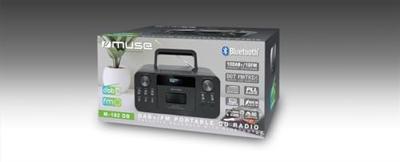 Muse M-182DB - Draagbare Bluetooth, DAB+, CD en Cassette speler Muse M-182DB - Draagbare Bluetooth, DAB+, CD en Cassette speler