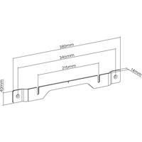 My Wall HS26L Soundbar-beugel Vast Afstand tot de muur (max.): 14 mm Zwart 1 stuk(s) - thumbnail