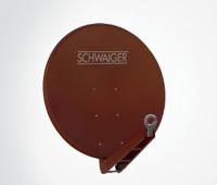 Schwaiger SPI085PR Satellietschotel 85 cm Reflectormateriaal: Aluminium Steenrood - thumbnail