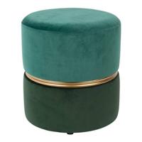 ZILT Poef 'Bubbly', Velvet, kleur Groen - thumbnail