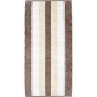 Cawö Cawo Noblesse Stripes Handdoek 50x100 walnuss - thumbnail