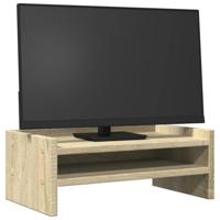 VidaXL Monitorstandaard 42x24x16 cm bewerkt hout sonoma eikenkleurig - thumbnail