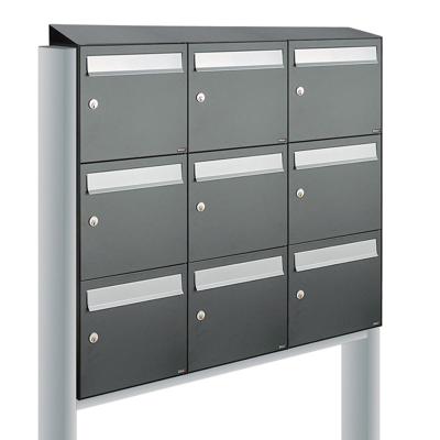 Allux Flow Set 3-Breed, 3-Hoog Met Dak Op Statief Antraciet - 40040065_3x3ds