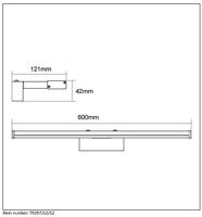 Lucide ONNO - Spiegellamp Badkamer - LED - 1x11W 3000K - IP44 - Mat chroom - thumbnail