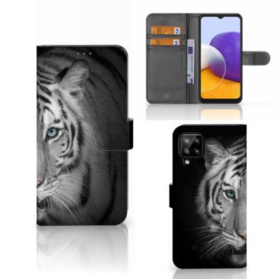Samsung Galaxy A22 4G | M22 | Telefoonhoesje | Met pasjeshouder | Tijger