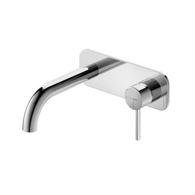 Wastafelmengkraan Hotbath Buddy inbouw 3+3 inbouwsysteem 1-hendel Gebogen 16.4 cm Geborsteld Nikkel