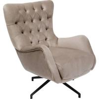 Kare Design Bellissima Draaibare Fauteuil - Velvet Beige - thumbnail