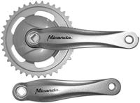 Miranda crankstel 38t 170mm 91mm disc gazelle aluminium - thumbnail