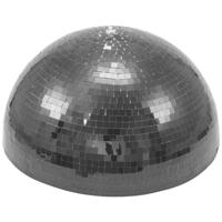 Eurolite gemotoriseerde halve spiegelbol 40 centimeter zwart - thumbnail