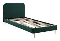 Artistiq Bed 'Federico' Velvet, 90 x 200cm, kleur groen - thumbnail