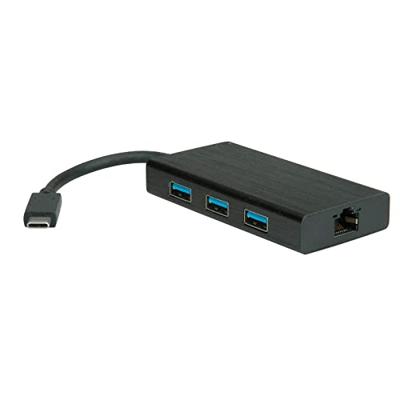VALUE USB 3.2 Gen 1 Type C naar Gigabit Ethernet-converter + hub
