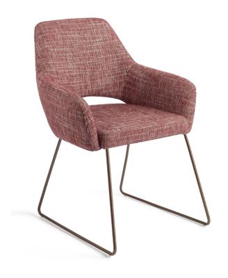 Jesper Home Yanai eetkamerstoel Berry Bars slide rose