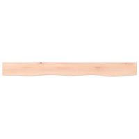 Wandschap 100x10x4 cm onbehandeld massief eikenhout - thumbnail