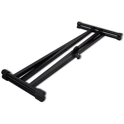 VidaXL Verstelbare keyboardstandaard dubbel x-frame