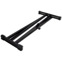 Verstelbare keyboardstandaard dubbel X-frame - thumbnail