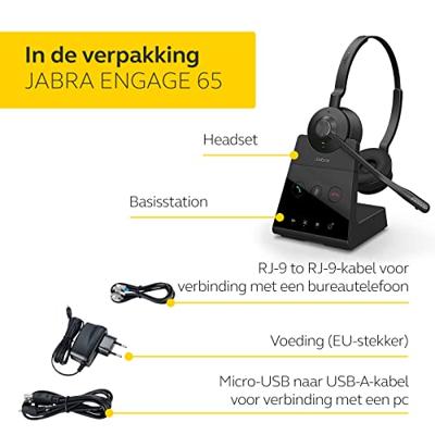 Jabra Engage 65 Stereo incl. Oplaadhouder