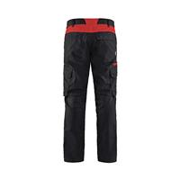 Blåkläder Industrie werkbroek stretch 14441832 | Zwart/Rood | Maat 60 - 7330509757802 - thumbnail