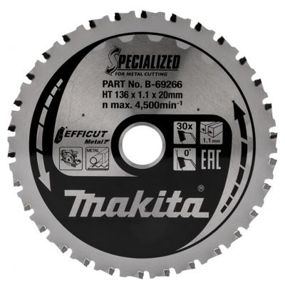 Makita Zaagblad ffcut 136x20x1,1 30T 0g - B-69303