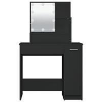Kaptafel met LED-verlichting 86,5x35x136 cm zwart - thumbnail