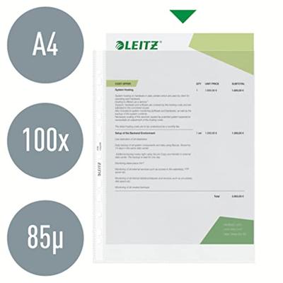 Leitz geperforeerde showtas 80 micron, gekorreld, pak van 100 stuks