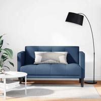 Loveseat bank blauw 111 cm stof - thumbnail