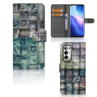 Wallet Case met Pasjes OPPO Find X3 Neo 5G Spijkerbroeken - thumbnail