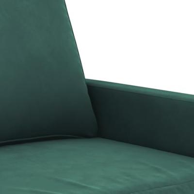Tweezitsbank 120 cm fluweel donkergroen