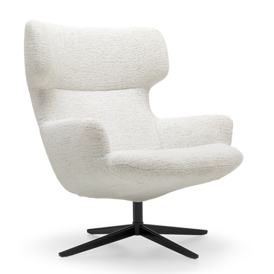 Bijzetfauteuil X-110 Wit Stof