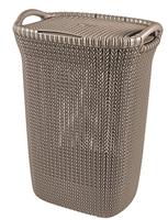 Curver knit wasbox 57 liter bruin - thumbnail