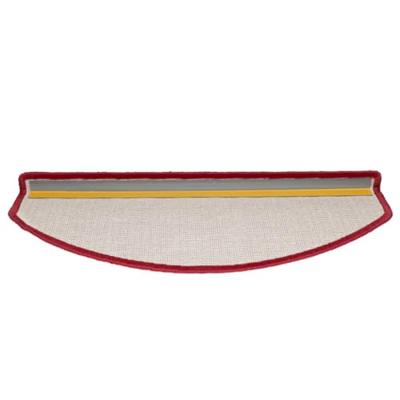 VidaXL Trapmatten 10 st 65x24x4 cm röd halfrond groot