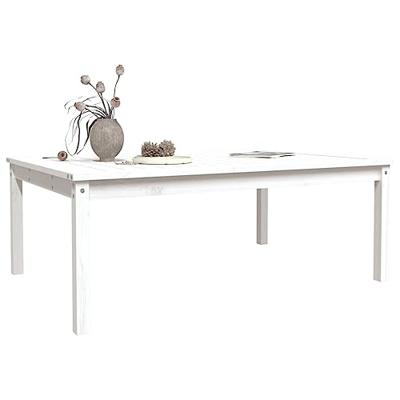 Tuintafel 121x82,5x45 cm massief grenenhout wit